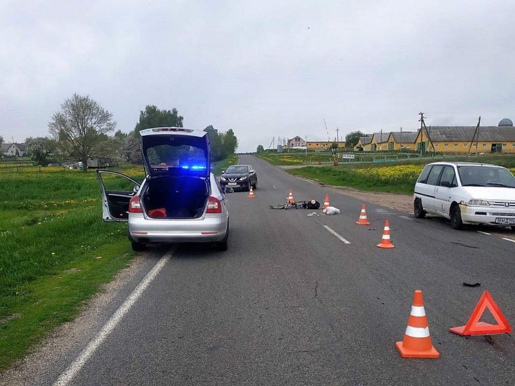 Велосипедистка в Смолевичском районе на логойской трассе попала под «Ситроен» и оказалась в больнице