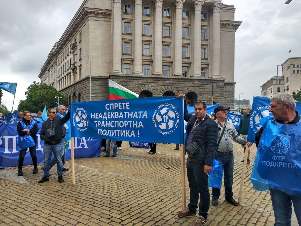 В Болгарии протестуют транспортники из-за роста цен на топливо и электроэнергию