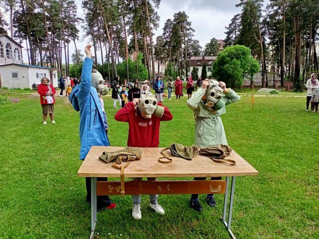 Воспитанники воскресной школы в Мачулищах стали участниками патриотической игры