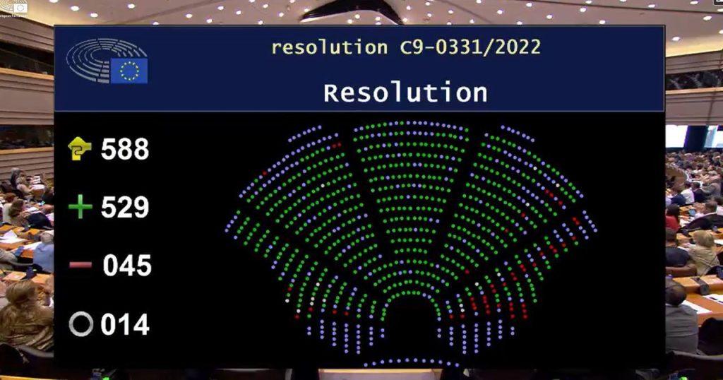 Европарламент принял резолюцию в поддержку предоставления Украине и Молдавии статуса кандидатов в Евросоюз.