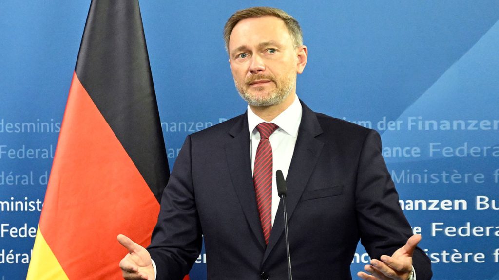 Министр финансов Германии Кристиан Линднер