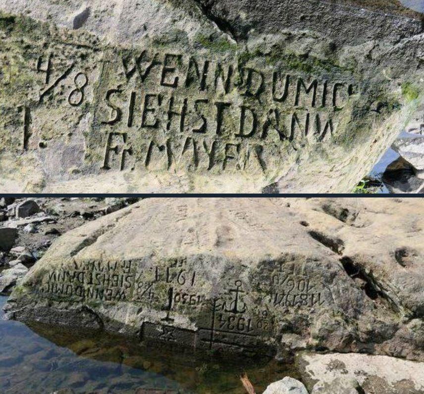 голодные камни Засуха в Европе
