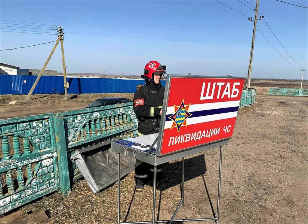 В хозяйстве «Уречский» Любанского района спасли от огня 80 тонн пшеницы