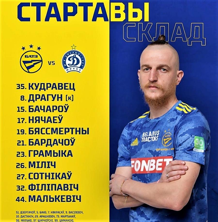 БАТЭ состав