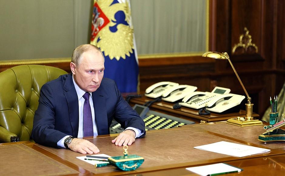 Путин: подрыв Крымского моста осуществили спецслужбы Украины