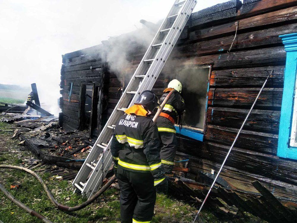 На пожаре в Минском районе погибла женщина