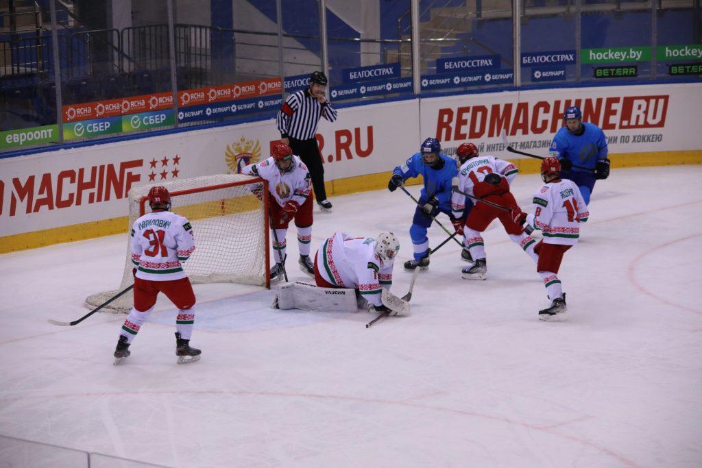 Сборная Беларуси по хоккею отыгралась с 0:2 в стартовом матче Кубка Президентского спортклуба
