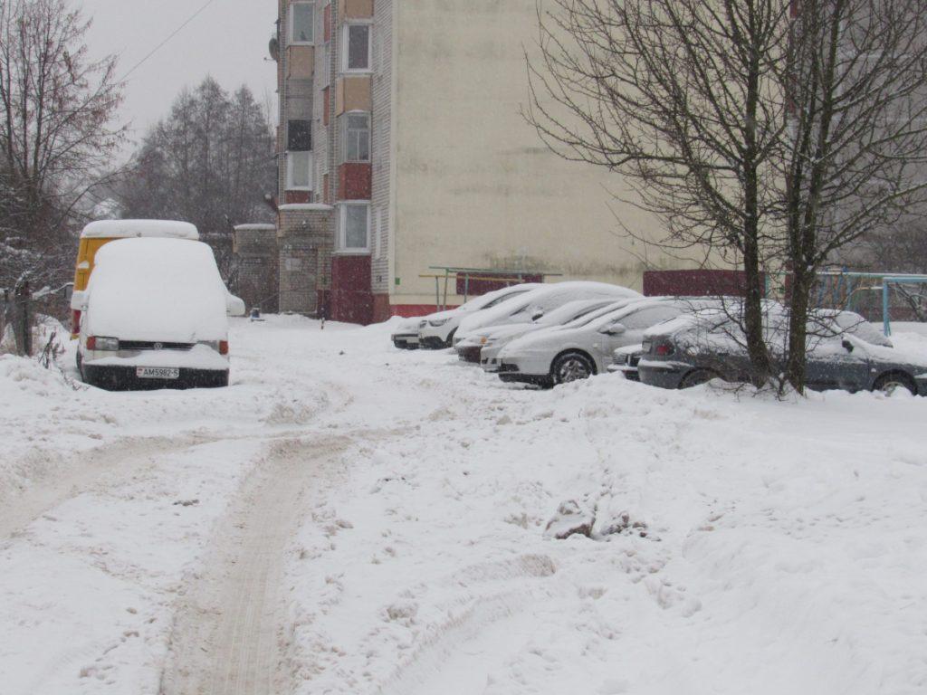 Молодечно снегопад