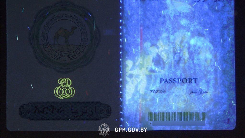 Поддельный паспорт гражданина Эритреи