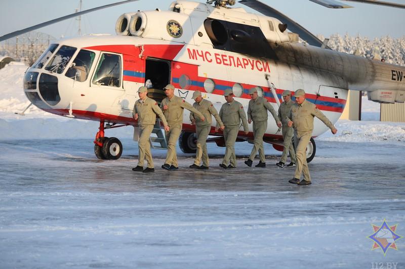 Видеофакт: вертолеты авиации МЧС вернулись из Турции в Беларусь