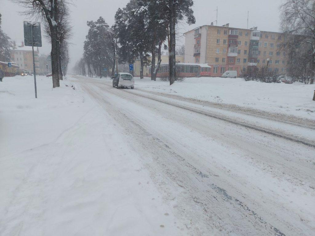 Снегопад Борисов