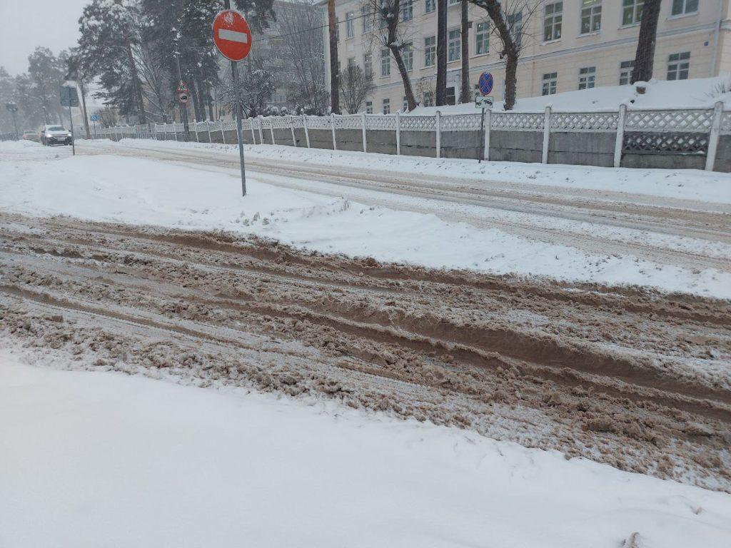 Снегопад Борисов