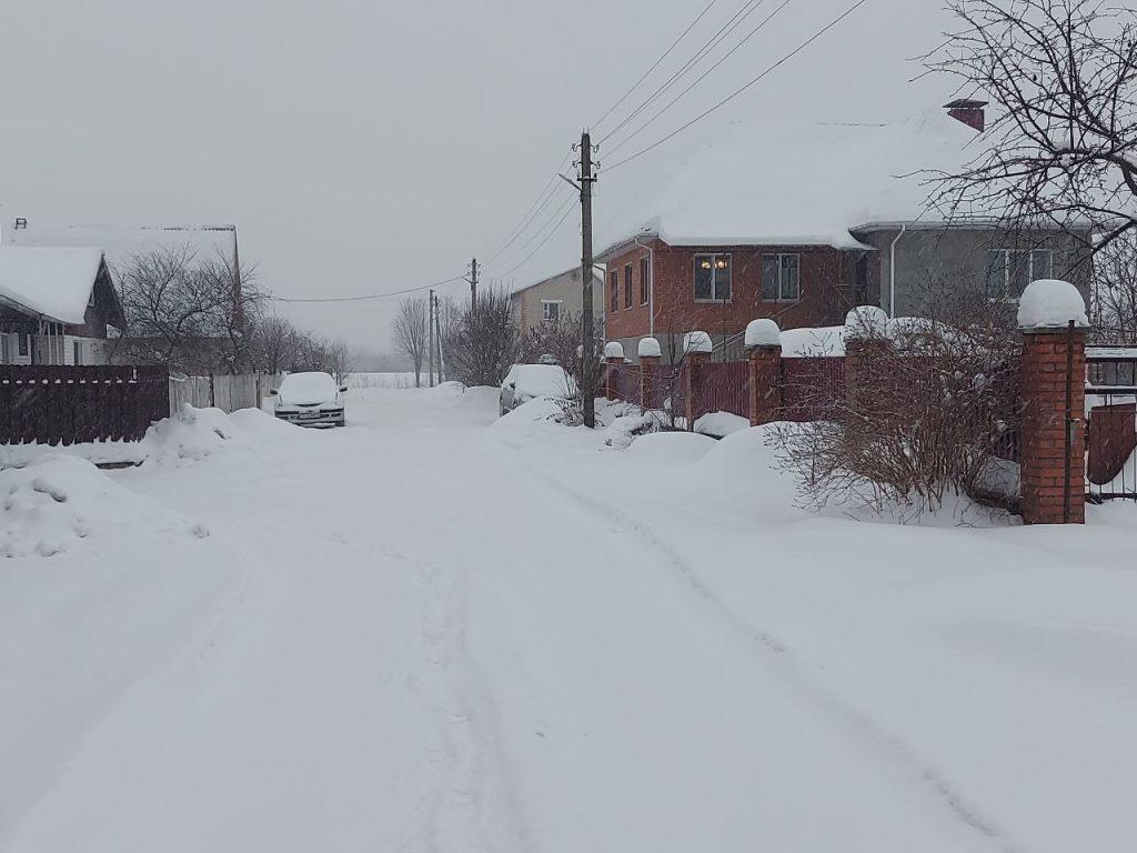 Снегопад Борисов