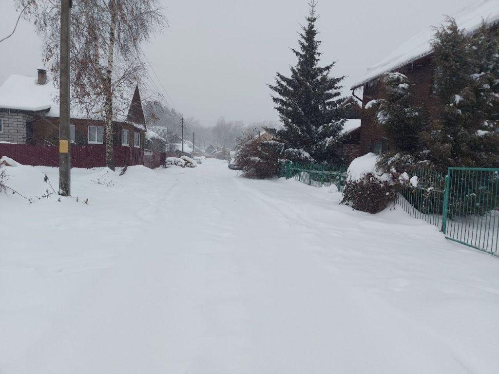 Снегопад Борисов