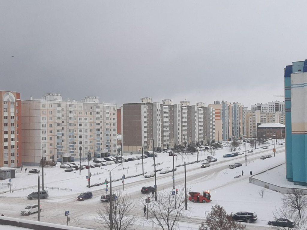 Солигорск снегопад