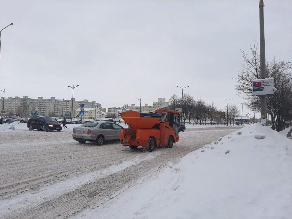 Солигорск снегопад