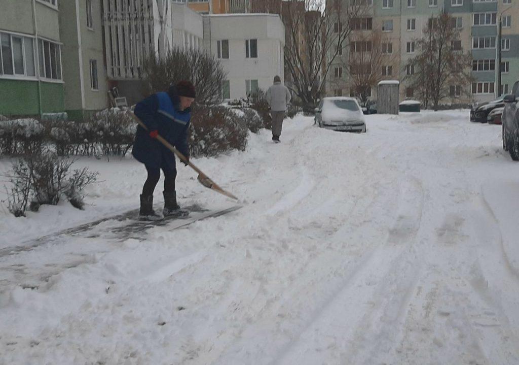 Солигорск снегопад