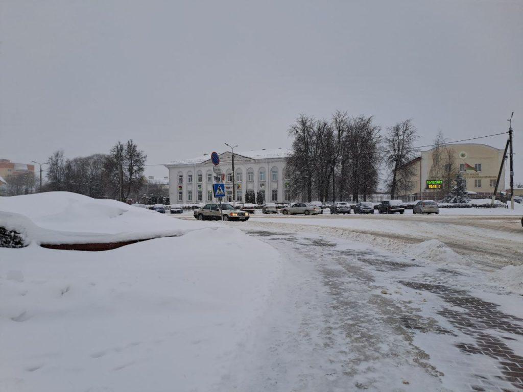 Смолевичи снегопад