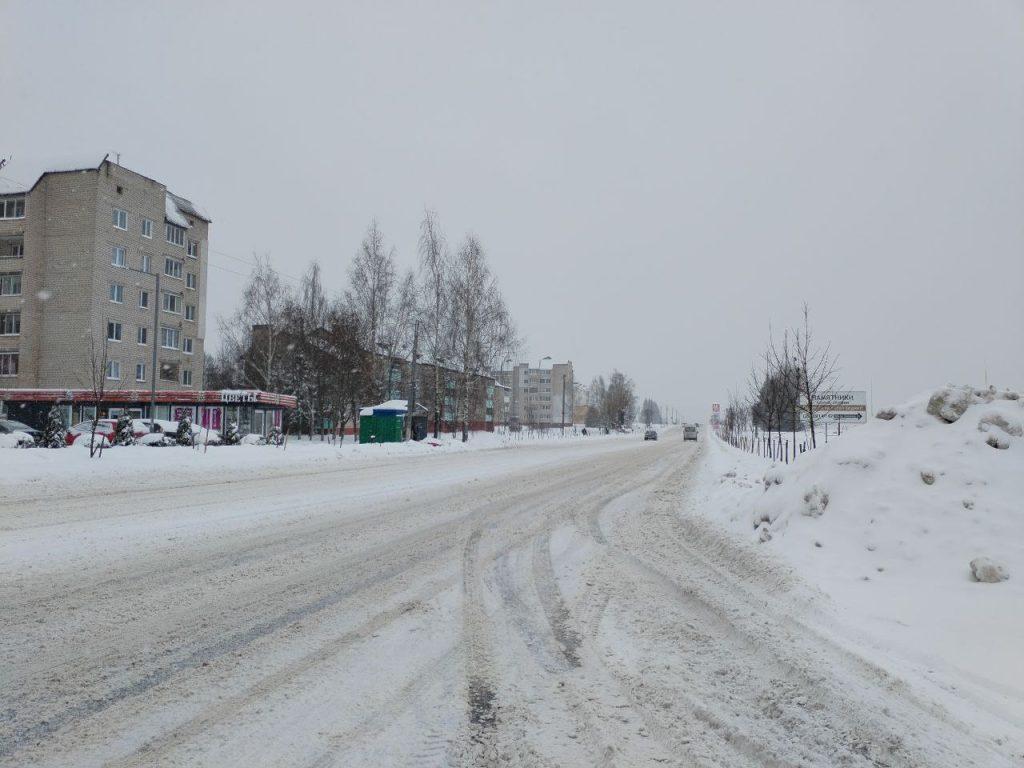 Логойск снегопад