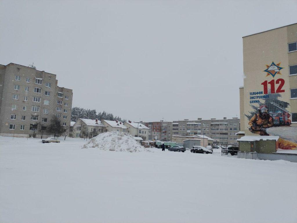 Логойск снегопад
