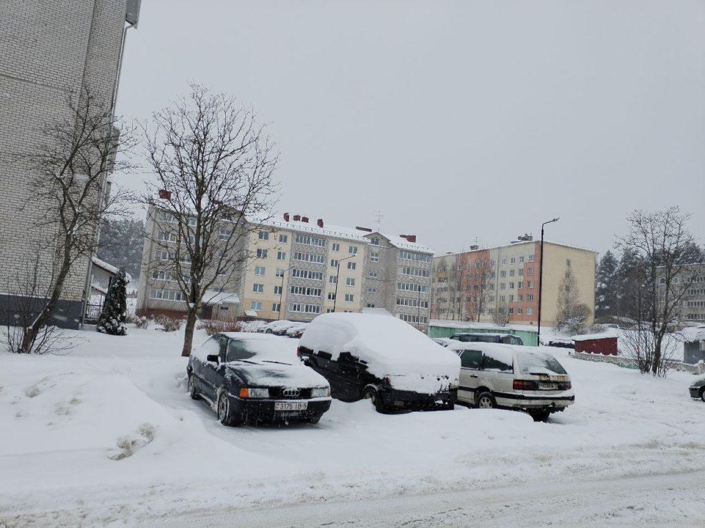 Логойск снегопад