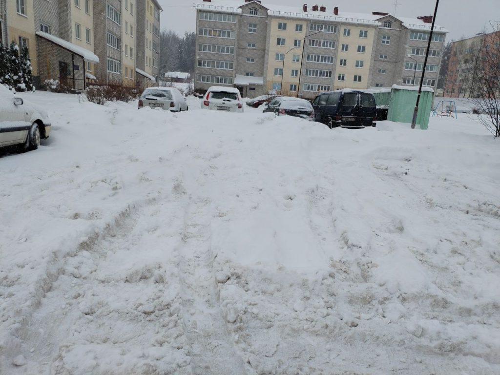 Логойск снегопад