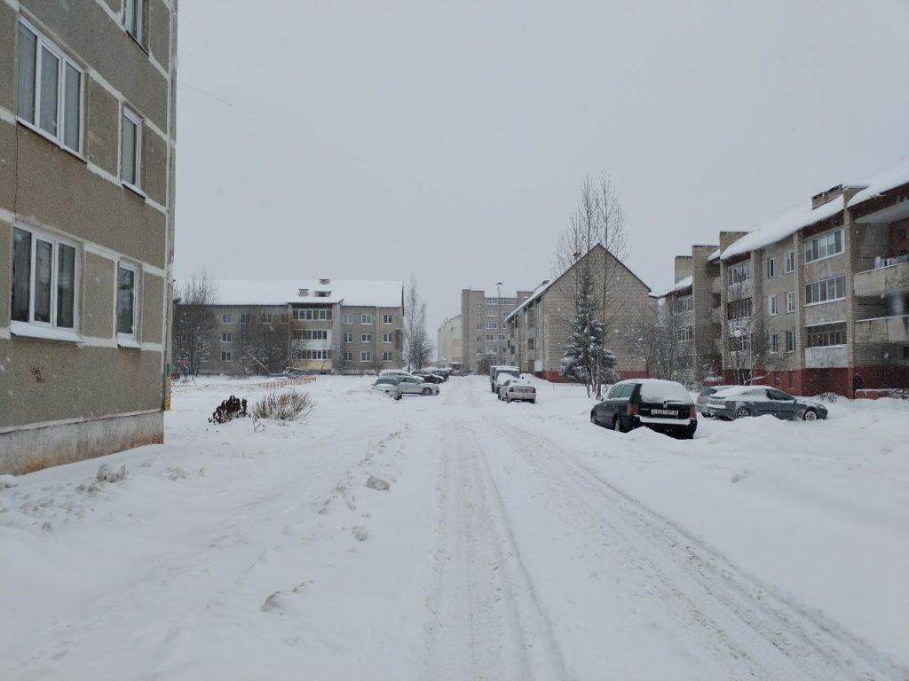 Логойск снегопад