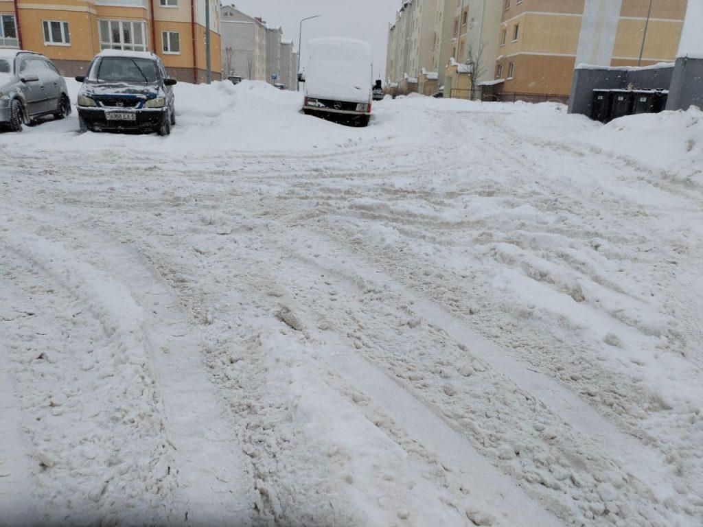 Логойск снегопад