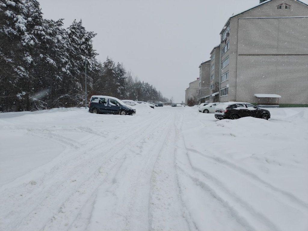 Логойск снегопад