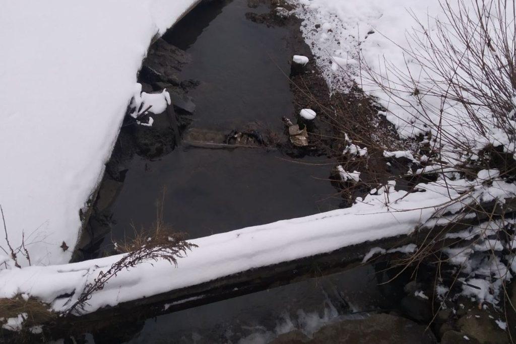 Вода в речке в Молодечно стала красной. Специалисты проводят расследование