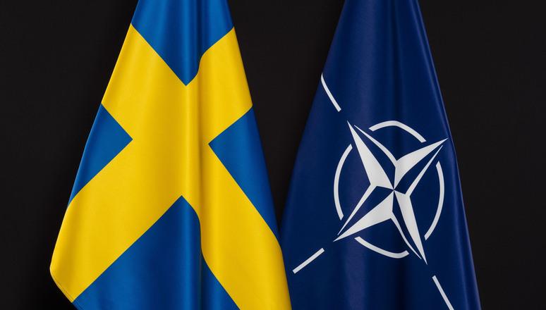 Флаги НАТО и Швеции