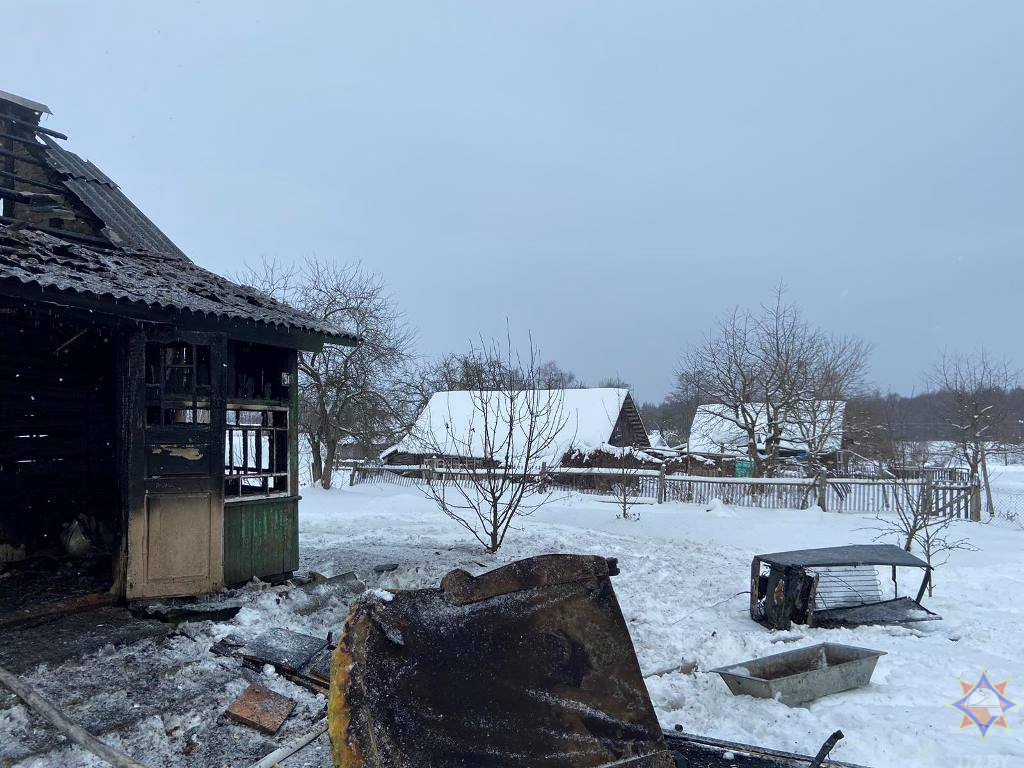 В Воложине на пожаре погиб мужчина