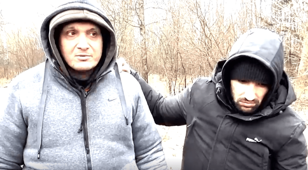 Беженцы на польской границе