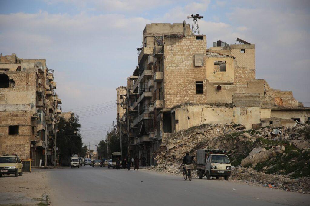 разрушения после землетрясения в Сирии