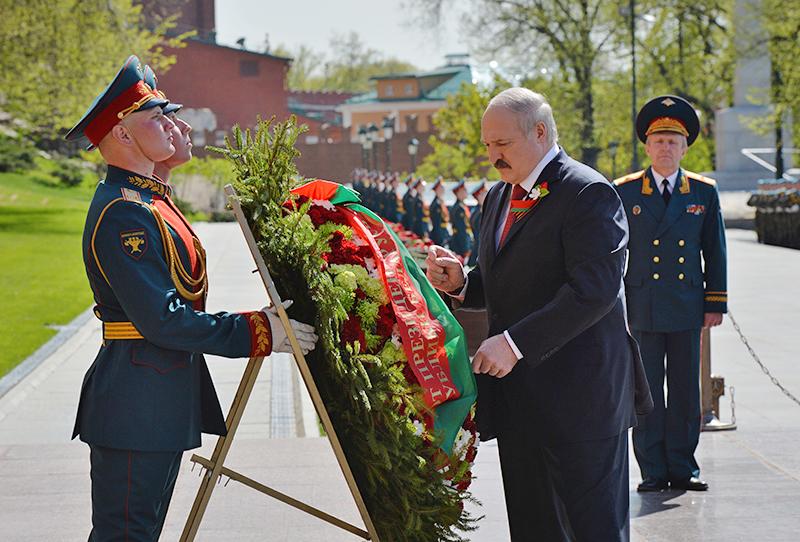 Церемония возложения цветов к Могиле Неизвестного солдата президентом Республики Беларусь А.Лукашенко