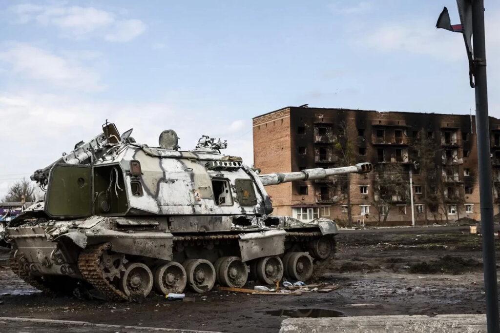 разрушенные строения Украина