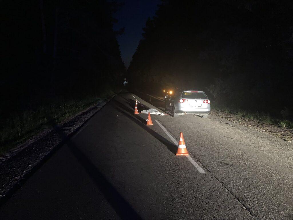 На трассе в Смолевичском районе автомобиль наехал на лежащего человека