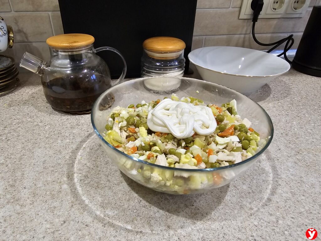 Готовый салат оливье