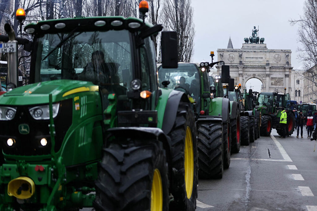протесты фермеров Германия