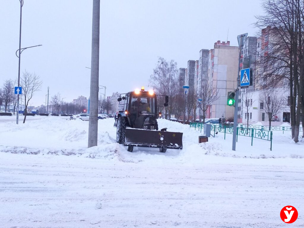 Солигорск снегопад