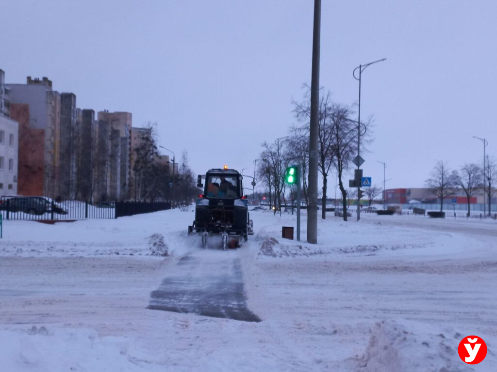 Солигорск снегопад