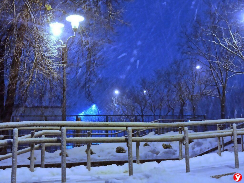Улица вечер зима