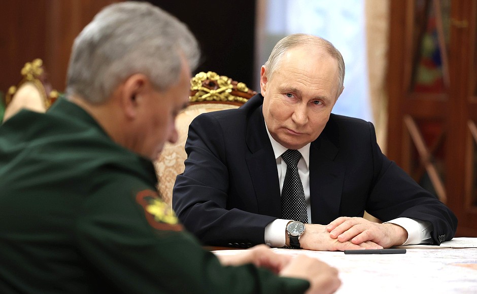 Путин встреча с Шойгу
