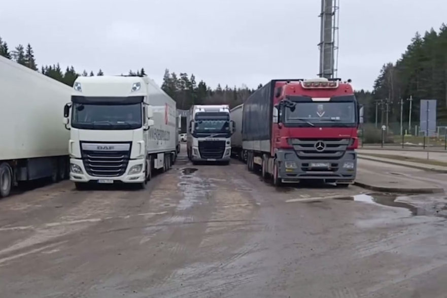 грузовики заторы граница Литва Беларусь