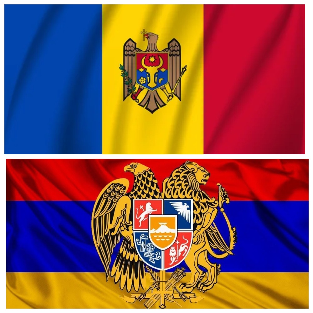 Флаг Армении и Молдовы