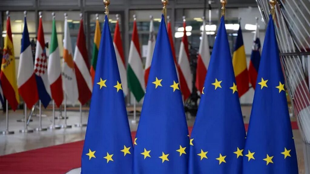 Флаги на саммите Евросоюза