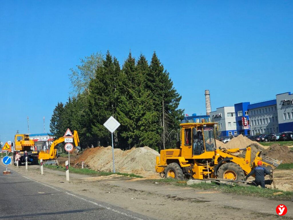 Реконструкция дороги в Жодино