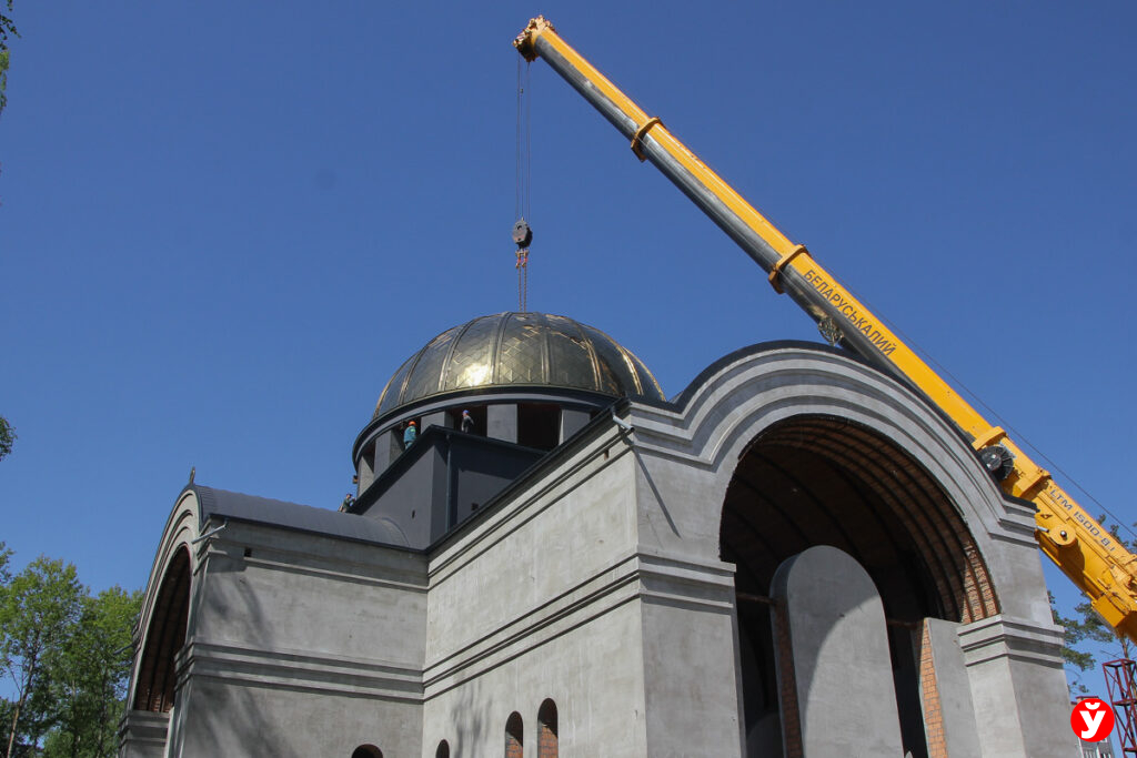 установка купола в Солигорске