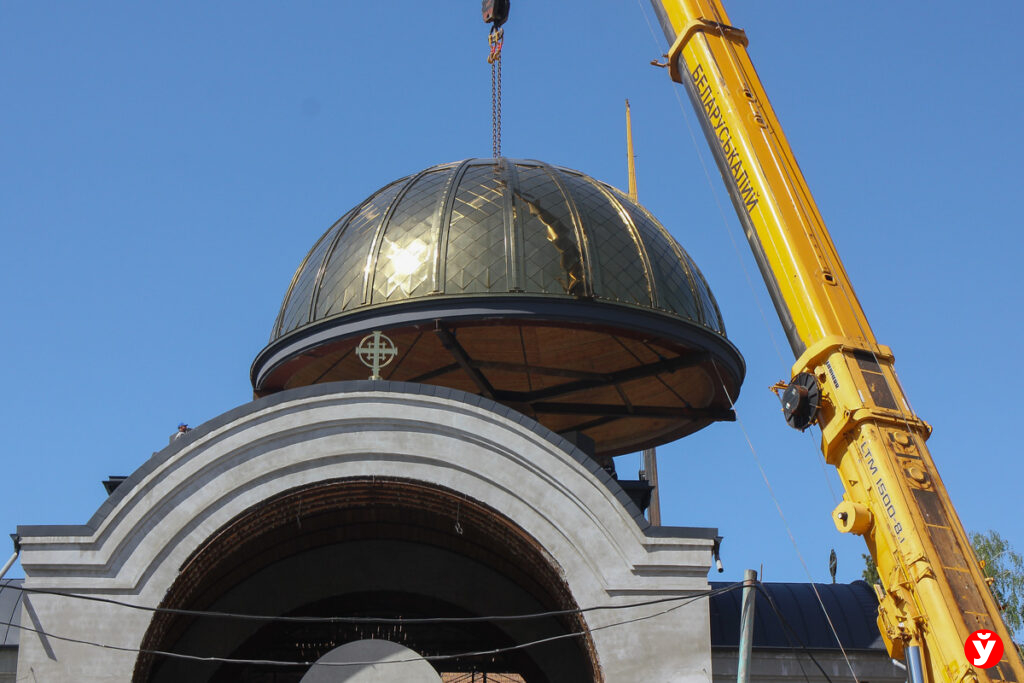 установка купола в Солигорске