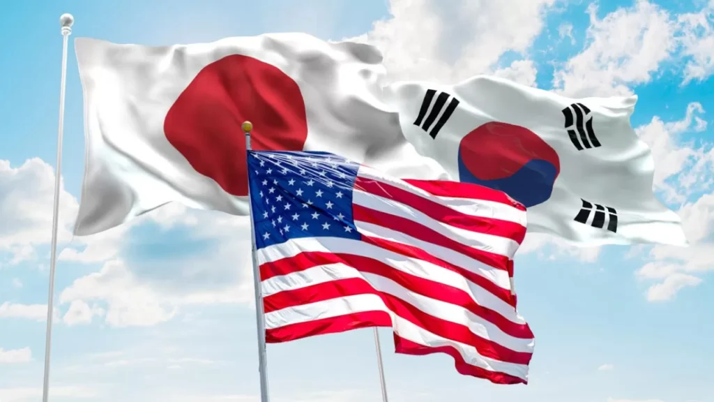 США, Япония и Южная Корея